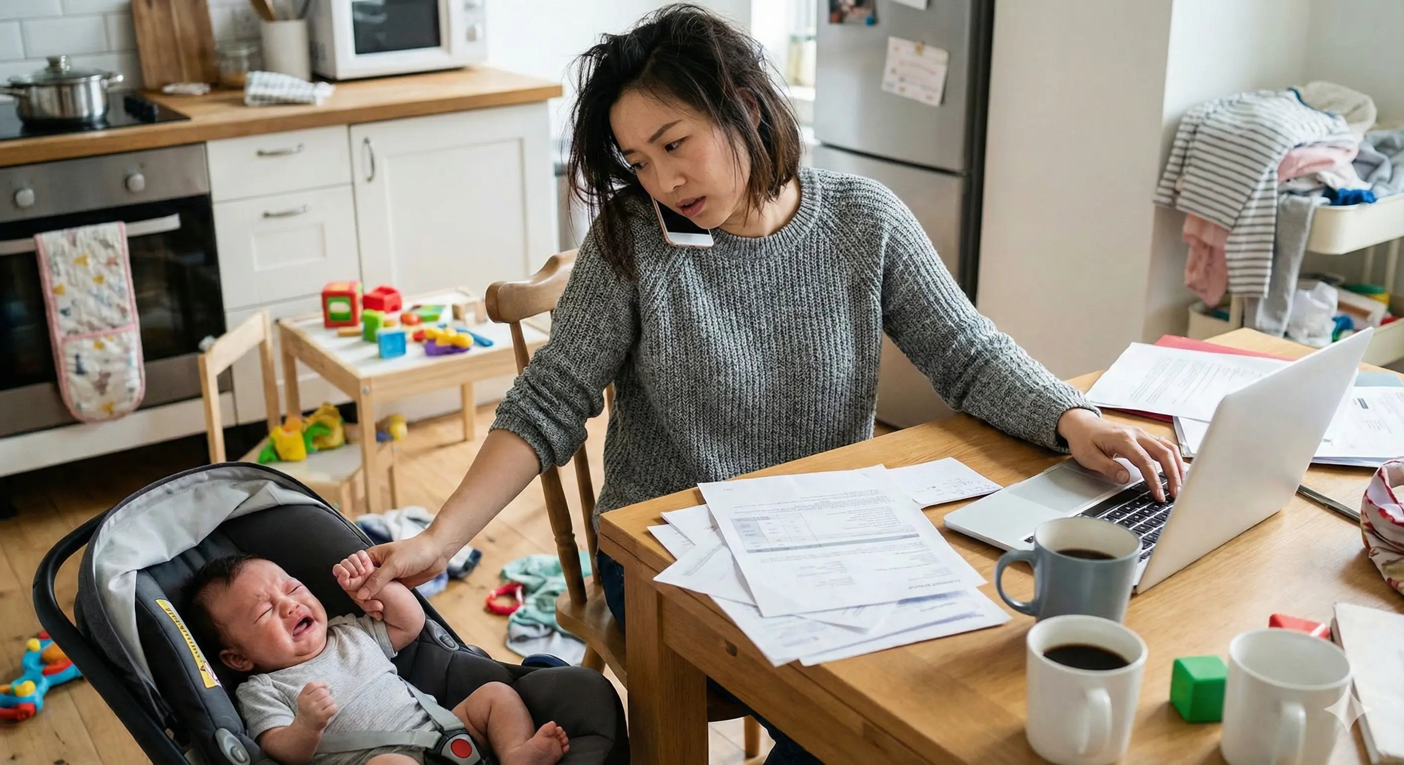 kesibukan orang tua tanpa baby sitter